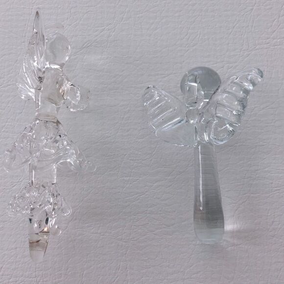 4 GLASS ANGELS: MATCHING PAIR AND 2 OTHERS - Picture 10 of 14